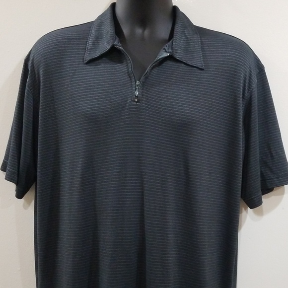 H&H sueded men's black and gray striped shirt - Picture 4 of 8